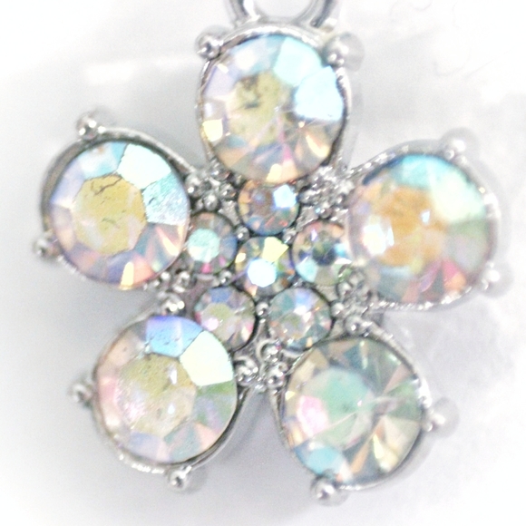 Dangly rainbow crystal Belly Button Ring - Picture 8 of 8